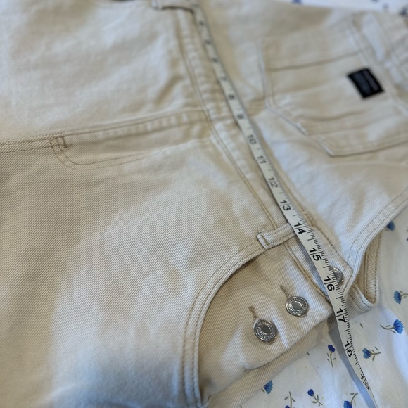 Wide Leg Cream 100% Cotton Shein Workwear Style Overalls Sz: L Adjustable Straps - Picture 3 of 14